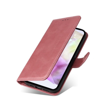 Чохол-книжка Classic Calf Texture  для Samsung Galaxy A36 5G - рожеве золото