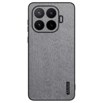 Чохол Tree Bark Leather Shockproof на Xiaomi 17T Pro 5G — сірий