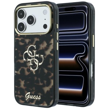 Оригінальний чохол Guess IML 4G Script Metal для iPhone 17 Pro Max / 18 Pro Max — коричневий