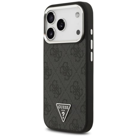 Оригинальный чехол Guess 4G Triangle Logo с MagSafe на iPhone 17 Pro - black