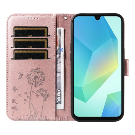 Чохол-книжка Dandelion Embossed Pattern Flip Leather  для Samsung Galaxy A26 5G - рожеве золото