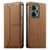 Чехол-книжка Escase из эко-кожи с магнитом и RFID для Realme 15 5G / Realme 15 Pro 5G — коричневый