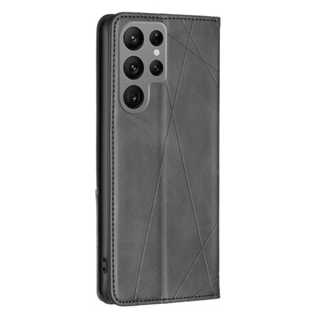 Чохол-книжка Rhombus Texture для Samsung Galaxy S25 Ultra 5G - чорний