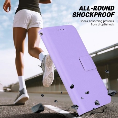 Чехол-книжка Voltage Side Buckle для iPhone 16e - фиолетовый