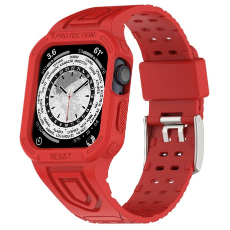 Ремешок Silicone Integrated для Apple Watch Ultra 49mm - красный