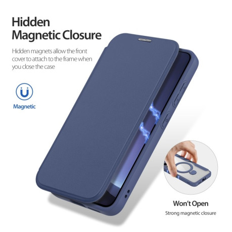 Чохол-книжка DUX DUCIS Skin X Pro Series Magsafe  для Samsung Galaxy S25+ 5G - синій