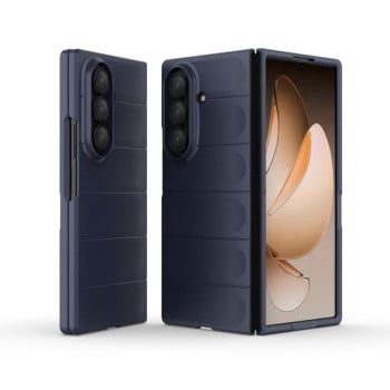 Силиконовый чехол Magic Flannel для Samsung Galaxy Fold 7 5G - синий