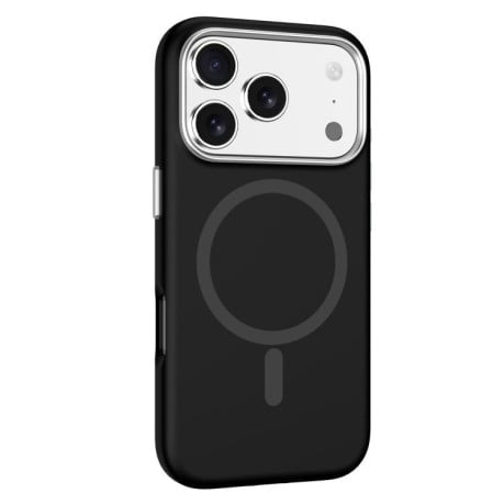 Противоударный чехол Mutural Karen Series Liquid Silicone MagSafe на iPhone 17 Pro Max - черный
