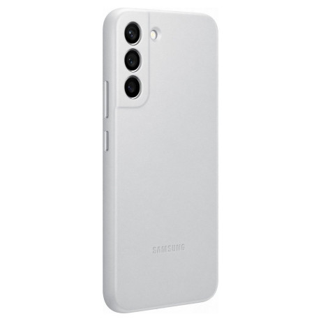Оригинальный чехол Samsung Leather Cover для Samsung Galaxy S22 Plus - light gray