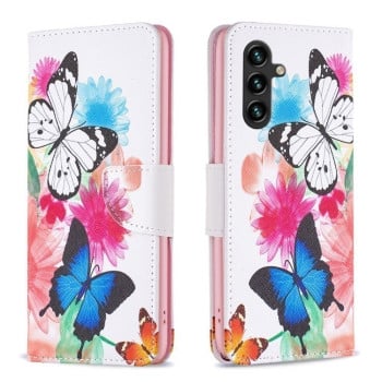 Чохол-книжка Colored Drawing Pattern для Samsung Galaxy A55 - Butterflies