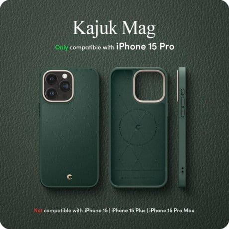 Оригинальный чехол Spigen Cyrill Kajuk (Magsafe) для iPhone 15 Pro - Black