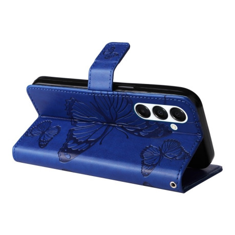 Чохол-книжка Embossed Butterfly  для Samsung Galaxy A26 5G - синій