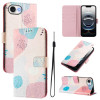 Чехол-книжка Colored Drawing Pattern для iPhone 17e/16e - разноцветный