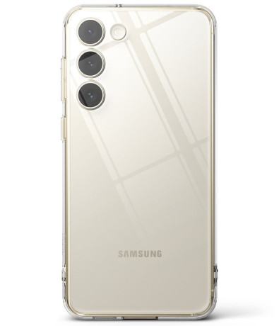Оригинальный чехол Ringke Fusion Bumper для Samsung Galaxy S23 - прозрачный