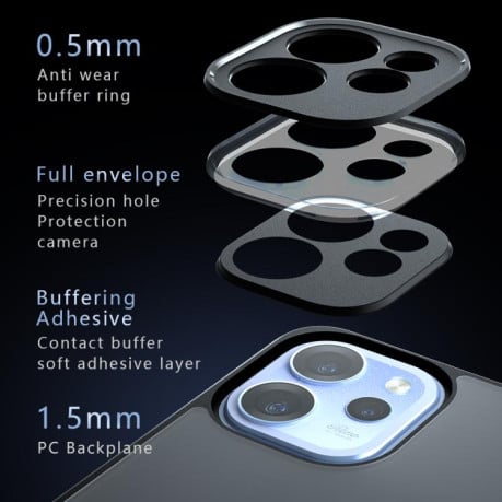 Протиударний гібридний чохол Armor Precise Hole для OPPO Reno15 F 5G — прозорий