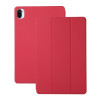 Магнітний чохол-книжка Solid Color Magnetic для Xiaomi Pad 5/Pad 5 Pro - темно-червоний