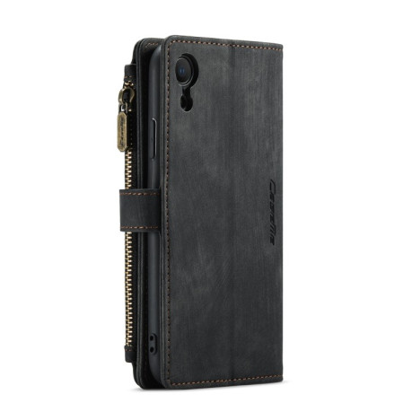Шкіряний чохол-гаманець CaseMe-C30 для iPhone XR - чорний