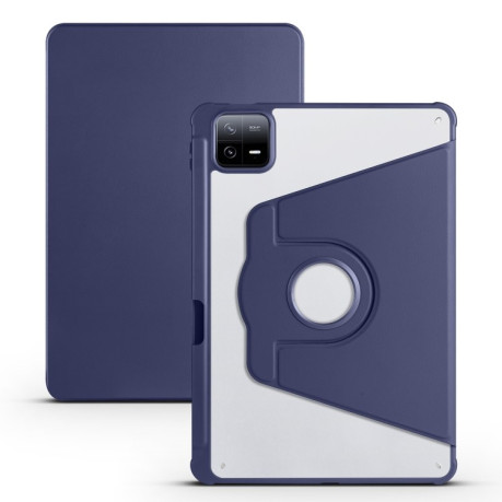 Чехол-книжкаа 360 Degree Magnetic Rotation Holder для Xiaomi Pad 6 Pro/Pad 6 - синий