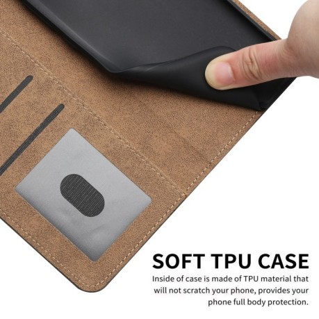 Чехол-книжка Cowhide Texture Stitching Leather на Samsung Galaxy A56 5G - синий