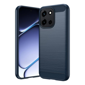 Чехол Brushed Texture Carbon Fiber на OnePlus Nord 6 5G — синий
