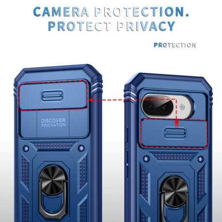 Протиударний чохол Sliding Camshield для Google Pixel 9a - синій