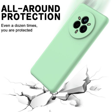 Силіконовий чохол Solid Color Liquid Silicone на Realme 14 Pro+ - зелений