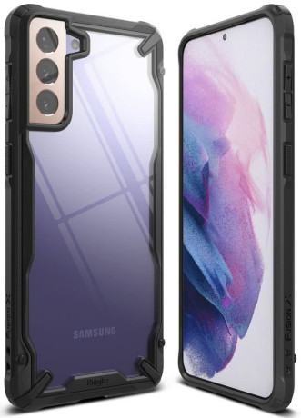 Оригінальний чохол Ringke Fusion X Design durable Samsung Galaxy S21 Plus - black