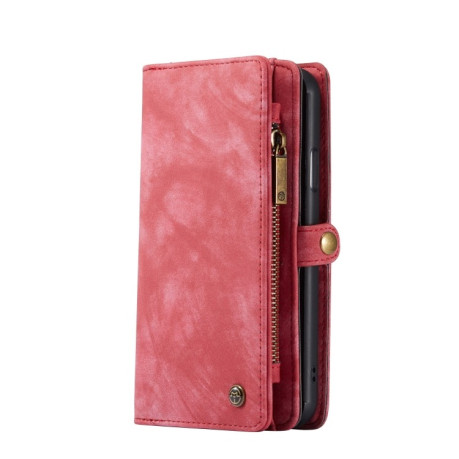 Кожаный чехол- кошелек CaseMe-008 на iPhone 11-красный