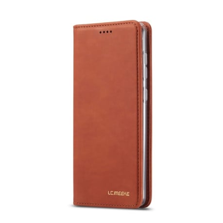 Чехол книжка LC.IMEEKE LC-002 Series на Samsung Galaxy А71 - коричневый