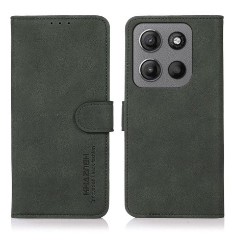 Чохол-книжка KHAZNEH матова фактура на Motorola Moto G15 4G/G05 - зелений