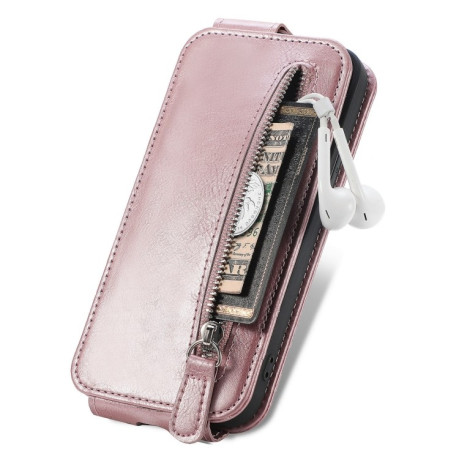 Флип-чехол Zipper Wallet Vertical для Xiaomi Redmi 13C/Poco C65 - розовый