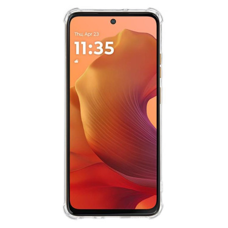 Прозрачный ультратонкий чехол Kalebol 1.5mm и укрепленными углами Airbags на Motorola Moto G15
