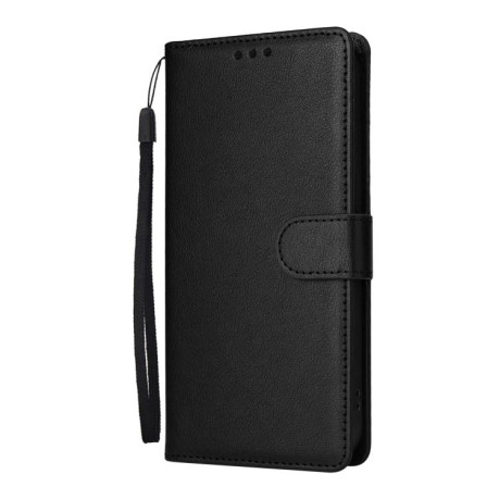 Чохол-книжка 3-Card Slots Multifunctional Leather для Xiaomi Redmi Note 14 4G 164.48mm - чорний