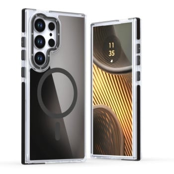 Чехол Dual-Color Gradient Discolor MagSafe для Samsung Galaxy S24 FE 5G - черный