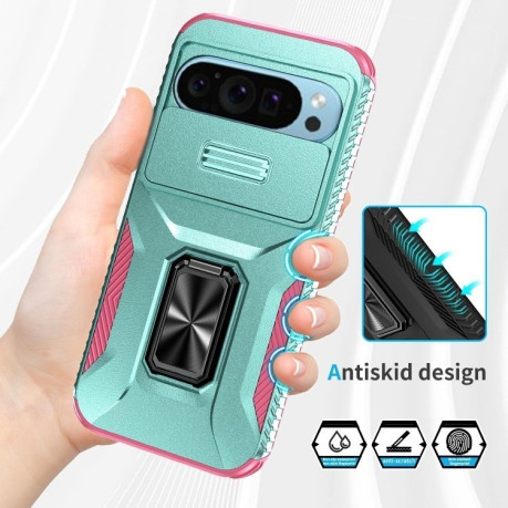 Протиударний чохол Sliding Camshield для Google Pixel 10/10 Pro/9/9 Pro - зелений