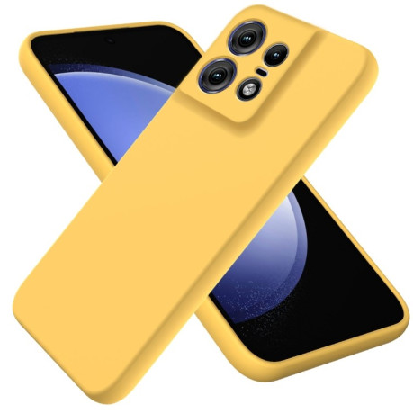 Силіконовий чохол Solid Color Liquid Silicone Motorola Edge 50 Pro - жовтий