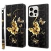 Чехол-книжка 3D Painting для  iPhone 16 Pro - разноцветный
