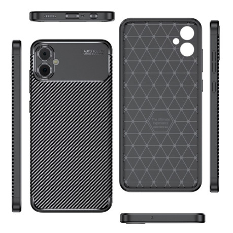 Ударозащитный чехол HMC Carbon Fiber Texture на Samsung Galaxy A05 - черный