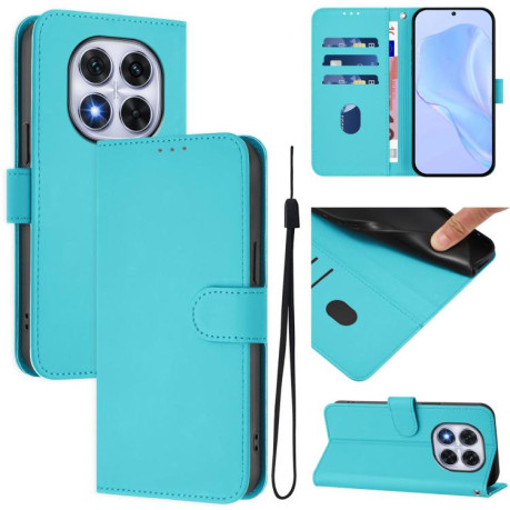 Чехол-книжка Skin Feel S-type для Xiaomi Redmi Note 14 Pro 5G/Poco X7 - синий