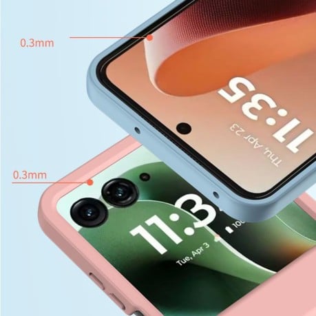 Противоударный чехол 3 in 1 Skin Feel PC для Motorola Razr 60 Ultra - черный