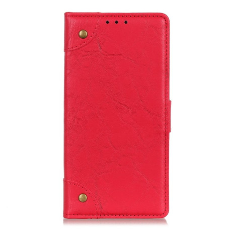 Чехол-книжка Copper Buckle Retro Crazy на Samsung Galaxy A01 Core / M01 Core - красный