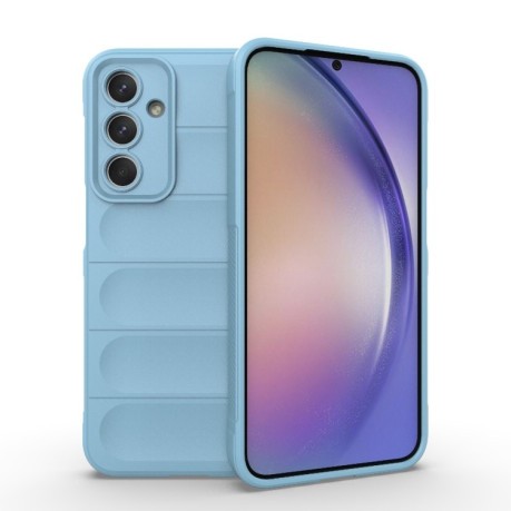 Силіконовий чохол Magic Flannel для Samsung Galaxy M35 - блакитний