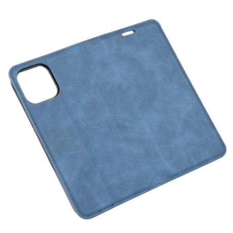 Чехол-книжка Retro Skin Feel Business Magnetic на iPhone 12/12 Pro - синий