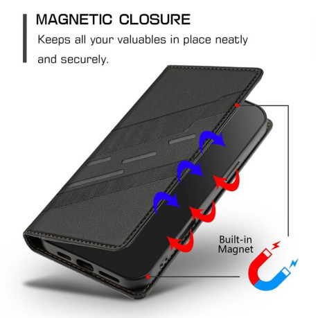 Чехол-книжка Embossed Multi-functional Wallet Retro Leather на Realme GT7 Pro - черный