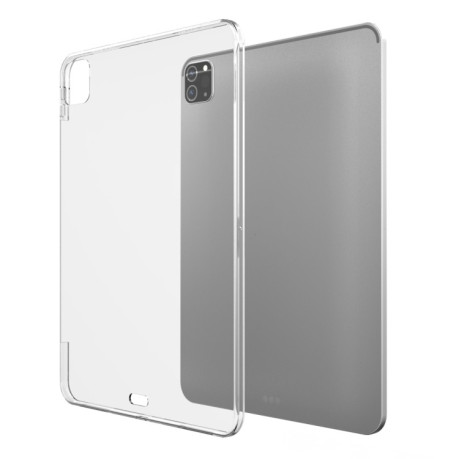 Противоударный силиконовый чехол Soft для iPad Pro 11 2021/2020/2018/Air 2020 - прозрачный с вырезом под клавиатуру