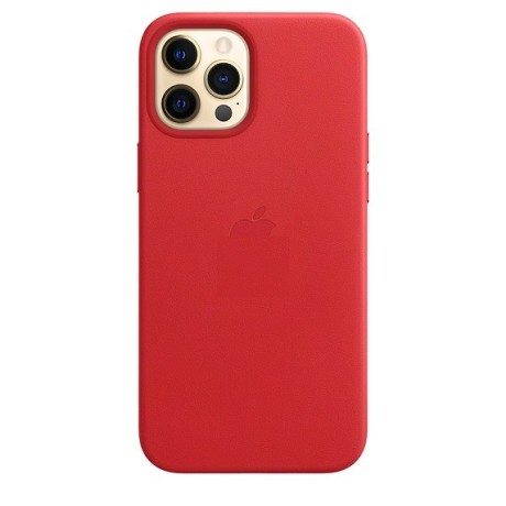 Кожаный Чехол Leather Case Red для iPhone 12/ iPhone 12 Pro (без MagSafe)