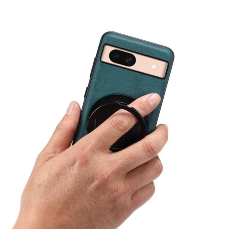 Чохол Denior A14 Skin Feel Rotating Holder MagSafe для Google Pixel 8a - синій