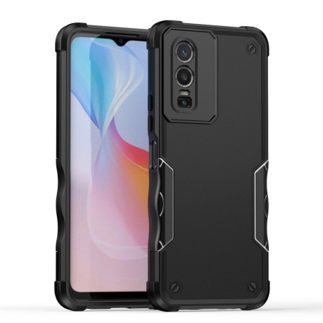 Противоударный чехол EsCase durable для Vivo Y76 5G - черный