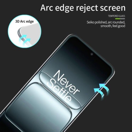 Защитное стекло MOFI 9H 3D Full Screen на OnePlus 13T - черное