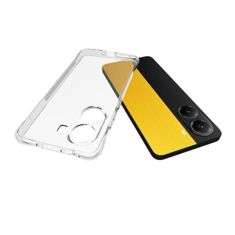 Противоударный чехол Thickening на Xiaomi Poco X7 Pro - прозрачный